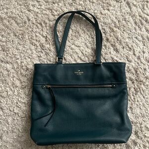 Kate Spade Black Leather Tote Bag